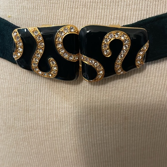 Carlisle  size  small emerald green suede belt - Picture 2 of 4